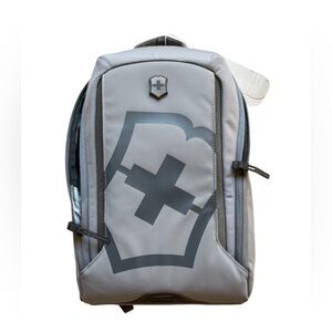NWT Victorinox Swiss Army Touring 2.0 City Stock Stone Grey Laptop Backpack